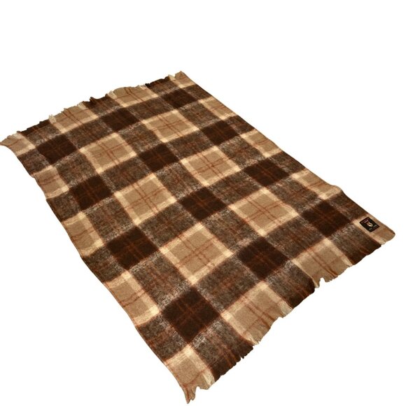 Heather Glen Mohair Tweedvale Rug Wool Blanket Scotland 70"x50" - Picture 1 of 4